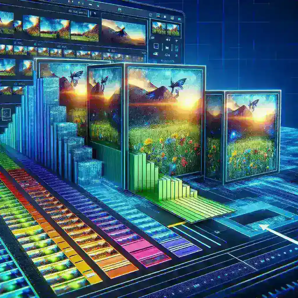 "Graphic illustrating various video aspect ratios for exporting videos, including 16:9, 1:1, and 9:16, to aid content creators in optimizing their video production workflow."